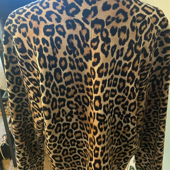 Chicos Woman’s Leopard Print Sweater in Sz 3 in gently used condition - Picture 6 of 7